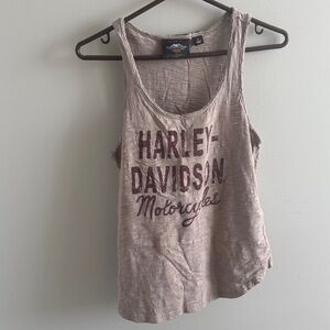 Harley-Davidson Women's Beige Tank Top